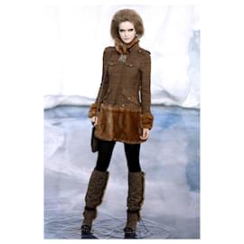 Chanel-10K$ Jewel Embellished Black Tweed Coat-Black