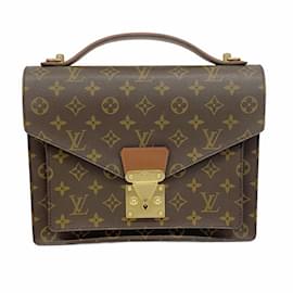 Louis Vuitton-Louis Vuitton Monogram Monceau 28 Handbag-Brown