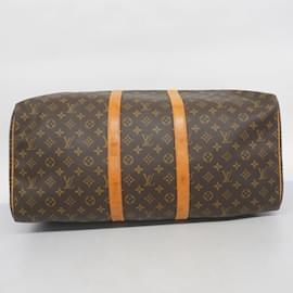 Louis Vuitton-Louis Vuitton Monogram Keepall 55 Boston Bag-Brown