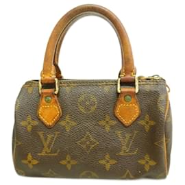 Louis Vuitton-Louis Vuitton Monogram Mini Speedy Handbag-Brown