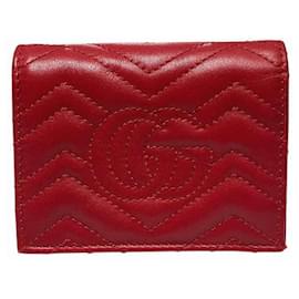 Gucci-Gucci GG Marmont Compact Wallet-Red