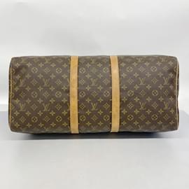 Louis Vuitton-Louis Vuitton Monogram Keepall 55 Boston Bag-Brown