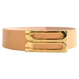 Victoria Beckham Beige Leder Gürtel Beige