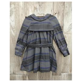 Charles Anastase-Trench coats-Blue,Grey