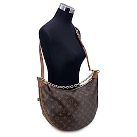 Louis Vuitton-Monogram Reverse Hobo Shoulder Bag with Pouch-Brown