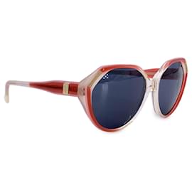 Yves Saint Laurent-Vintage Red White Eole Sunglasses 56/16 140mm-Red