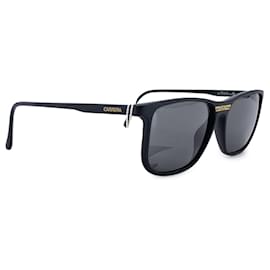 Carrera-Vintage Matt Black Lcm Square 5465 Sunglasses Polarized Lenses-Black