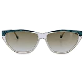 Yves Saint Laurent-Vintage Green Harpies Sunglasses 60/13 140mm-Green