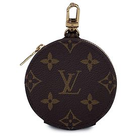 Louis Vuitton Monedero redondo con monograma Accesorios Multi Pochette Castaño