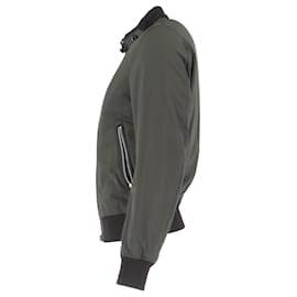 Tom Ford-Tom Ford Ovatta Filled Blouson Jacket in Olive Nylon-Green,Olive green