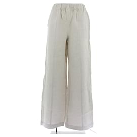 Reformation-REFORMATION Trousers T.International S Linen-Beige