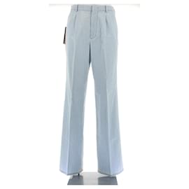 Miu Miu-MIU MIU Trousers T.IT 38 Cotton-Blue