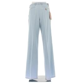 Miu Miu-MIU MIU Trousers T.IT 38 Cotton-Blue