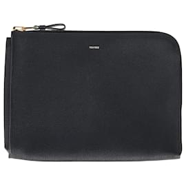 Tom Ford-Tom Ford Buckley Zip Portfolio in Black Grained Leather-Black