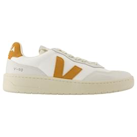 Veja-V-90 Sneakers - Veja - Nylon - White-White