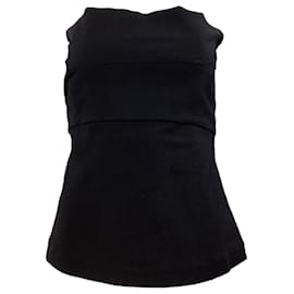 Rick Owens-Rick Owens Strapless Crepe Top in Black Cotton-Black