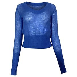 Blauer Woll-Top La Maille Dao von Jacquemus Blau