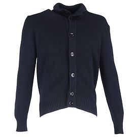 Tom Ford Ribbed Silk-Blend Cardigan in Navy Blue Wool Blue Navy blue