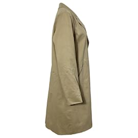Apc-A.P.C. Trench Coat in Beige Cotton-Beige