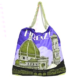 Dolce & Gabbana-Dolce & Gabbana Anita Venezia Printed Bag in Blue Silk-Other