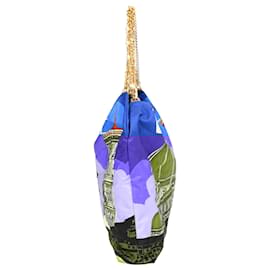 Dolce & Gabbana-Dolce & Gabbana Anita Venezia Printed Bag in Blue Silk-Other
