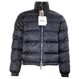 Dior Oblique Puffer Jacket in Black Polyamide Black