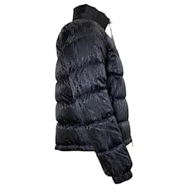 Dior-Dior Oblique Puffer Jacket in Black Polyamide-Black
