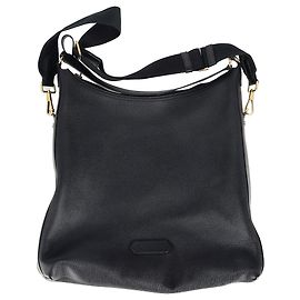 Sac à main Tom Ford en cuir noir Noir