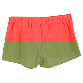 Hermès- Hermès Drawstring Summer Mini Shorts in Red Cotton-Red