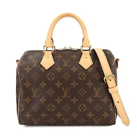 Louis Vuitton-Louis Vuitton Monogram Speedy Bandouliere 25 Handbag-Brown,Monogram