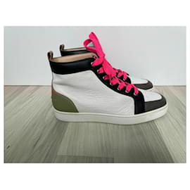 Christian Louboutin-Baskets-Blanc,Beige