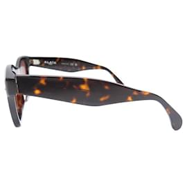 Alaïa-ALAIA TORTOISE SHELL SUNGLASSES AA0060S RESIN RESIN SUNGLASSES-Brown