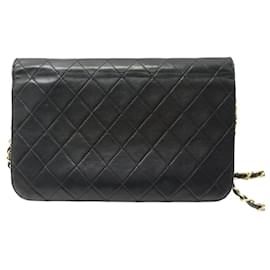 Chanel-VINTAGE CHANEL RABAT TIMELESS SHOULDER BAG QUILTED LEATHER-Black
