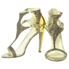 Sergio Rossi Beige Leather Heels Size 37 Beige