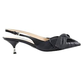 Prada-Leather heels-Black