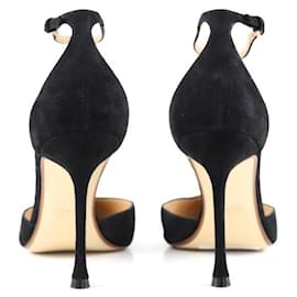 Francesco Russo-Suede heels-Black