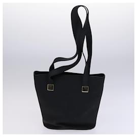 Céline-CELINE Macadam Canvas Shoulder Bag Leather 2Set Beige Black Auth bs23709-Black,Beige