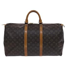 Louis Vuitton-LOUIS VUITTON Monogram Keepall 50 Boston Bag M41426 LV Auth BD1916-Monogram