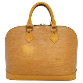Louis Vuitton-LOUIS VUITTON Epi Alma Hand Bag Yellow M52149 LV Auth 116021-Yellow
