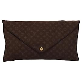 Louis Vuitton-LOUIS VUITTON Monogram Mini Lin Voyage Travel Set Brown M99204 LV Auth BD1341-Brown