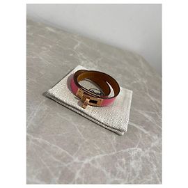 Hermès Pulseiras HERMES T. Couro Rosa