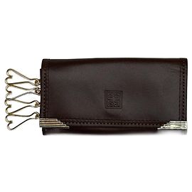 Llave de cuero vintage Givenchy marrón Castaño