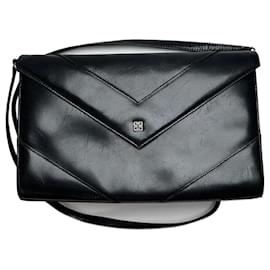 Givenchy-Vintage Givenchy 4G leather bag black-Black