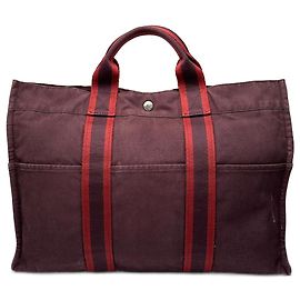 Bolsa shopper vintage da Hermès roxa Roxo