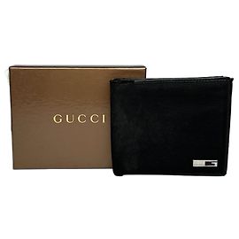 Vintage Gucci Flapable Wallet Black Black