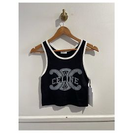 Céline CELINE Tops T.International S Cotone Nero