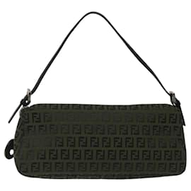 Fendi-Sac à bandoulière Mamma Baguette en toile Zucchino FENDI rouge Auth BD1192-Rouge