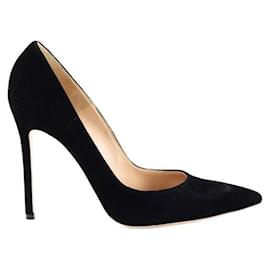 Gianvito Rossi-Velvet heels-Black