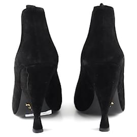 Prada-Suede heels-Black