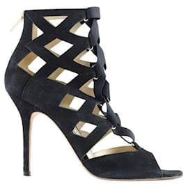 Jimmy Choo-Suede heels-Black